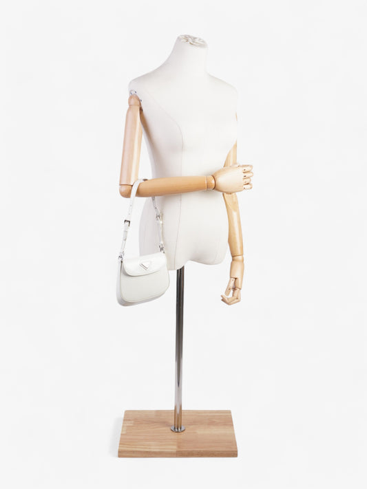 Prada Cleo White Leather Mini