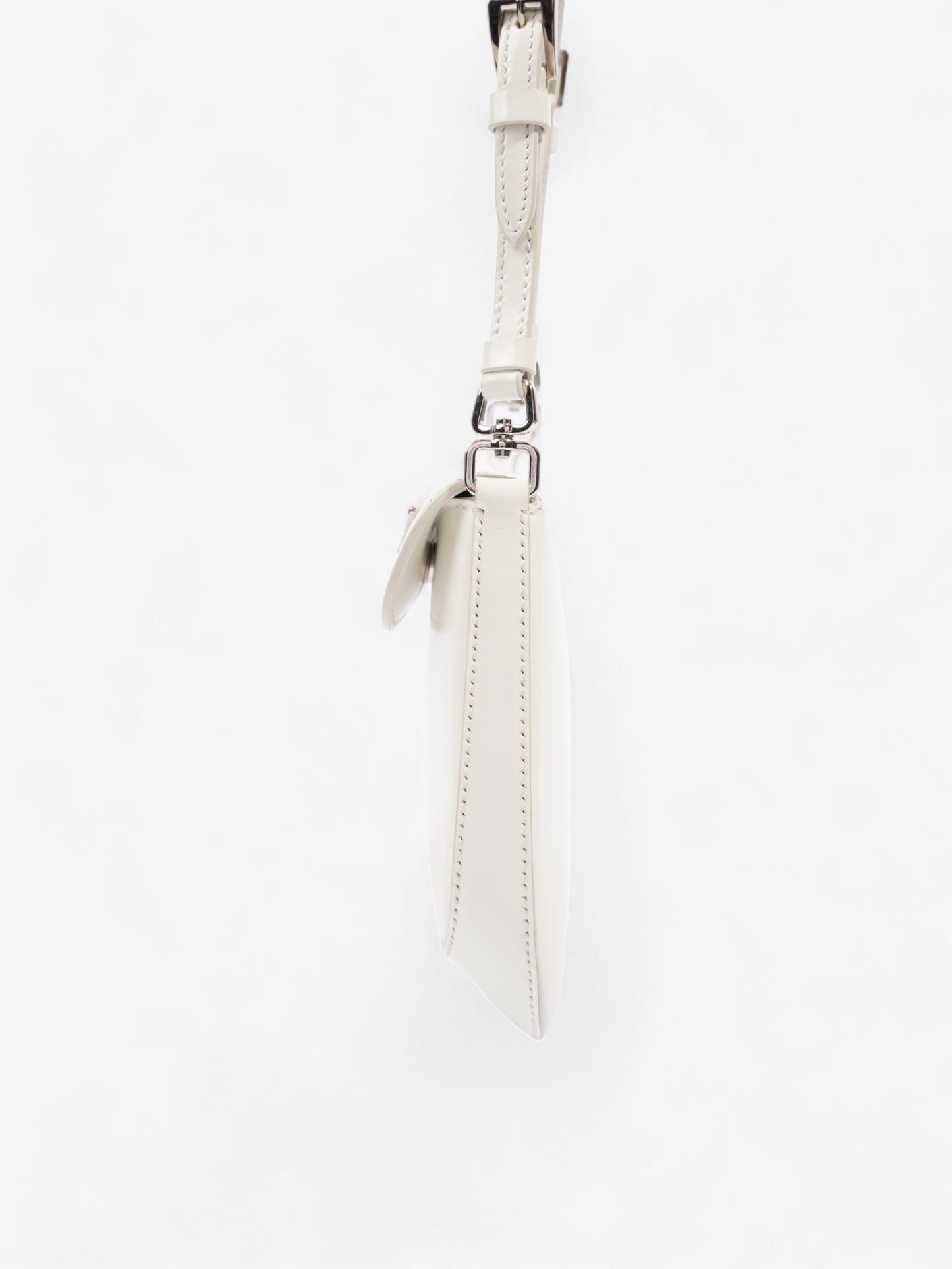 Prada Cleo White Leather Mini