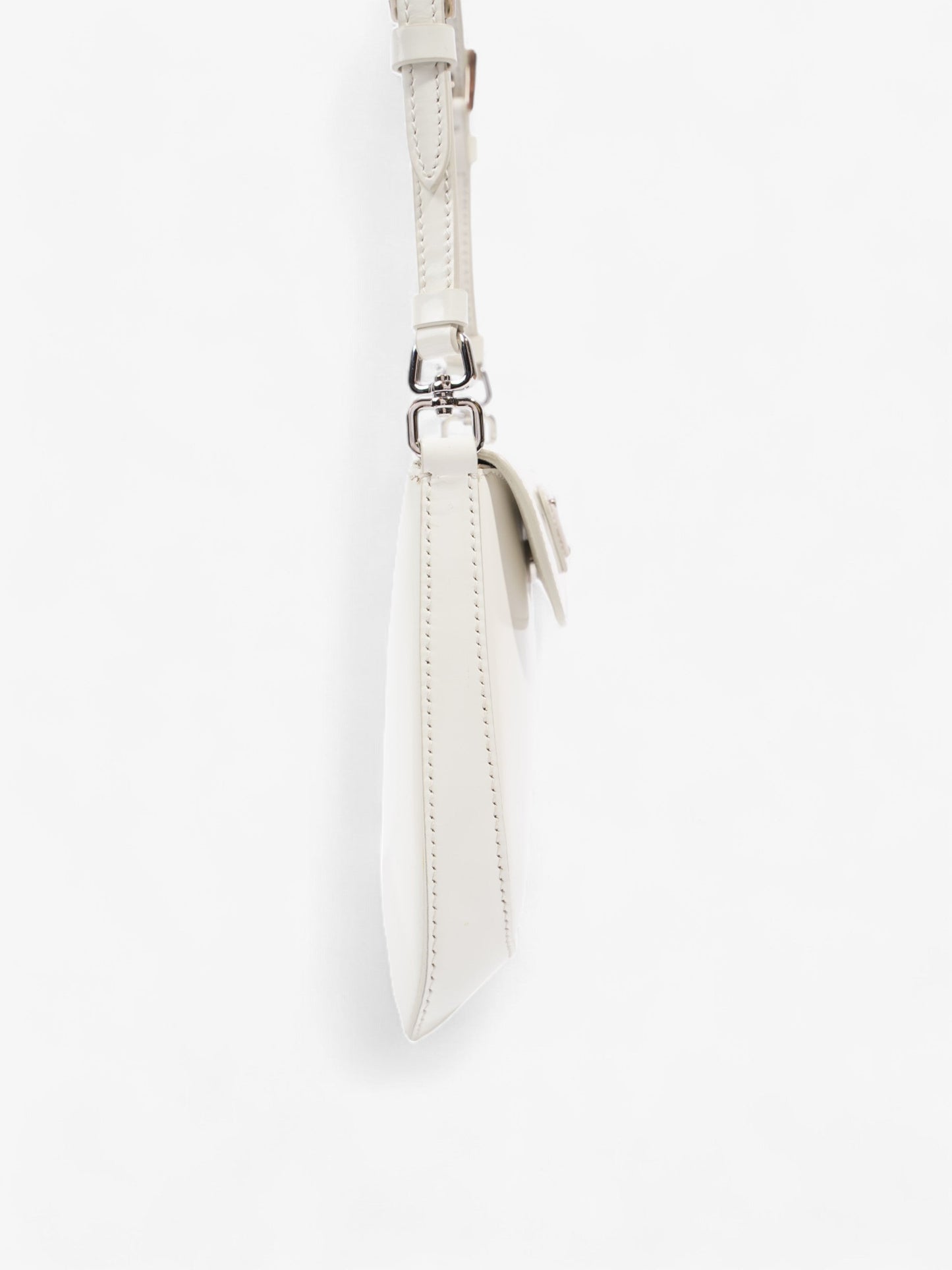 Prada Cleo White Leather Mini