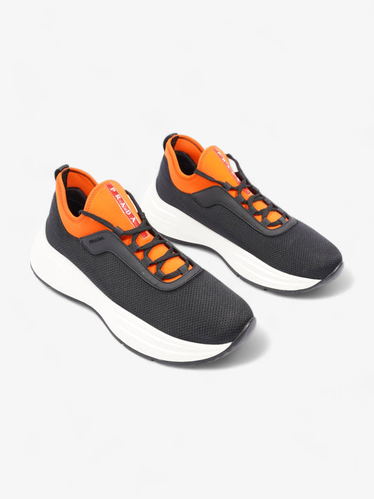 Prada Neoprene Sneakers Black / Orange  Neoprene EU 43 UK 9