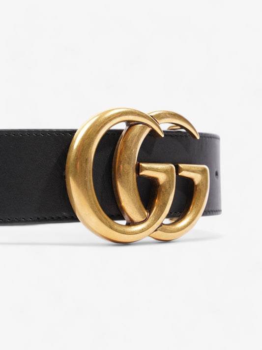 Gucci GG Marmont Wide Belt Black Leather 90cm / 36"