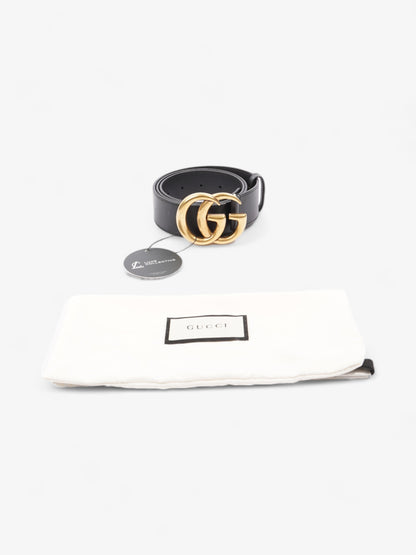 Gucci GG Marmont Wide Belt Black Leather 90cm / 36"
