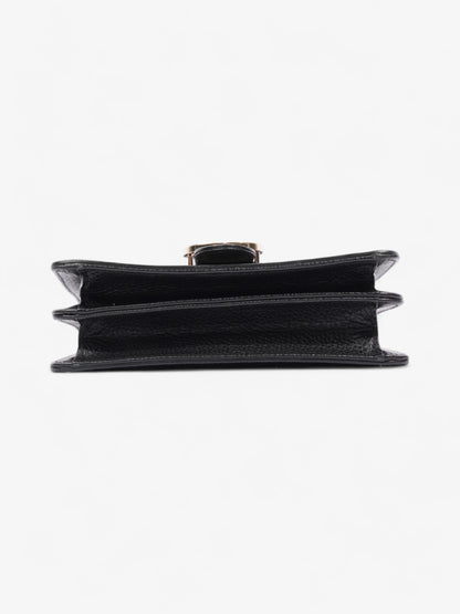 Gucci Dollar Interlocking G Black Calfskin Leather Small