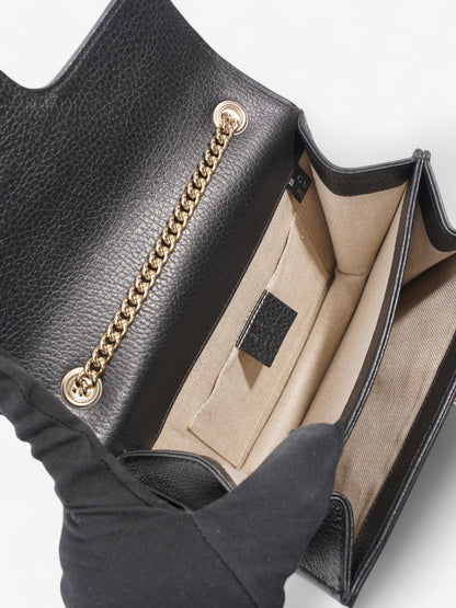 Gucci Dollar Interlocking G Black Calfskin Leather Small