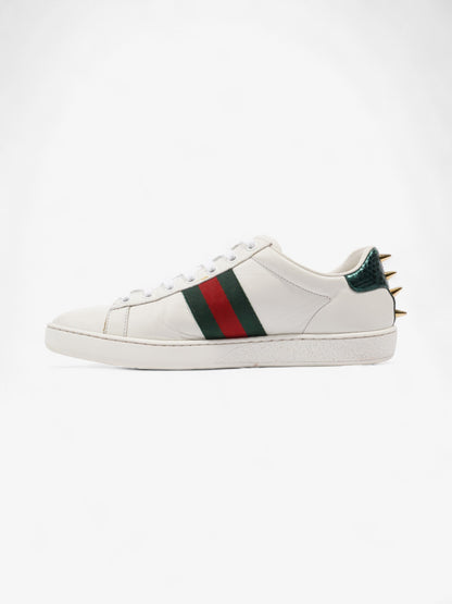 Gucci Ace Studded Sneakers White / Green / Red Leather EU 38 UK 5