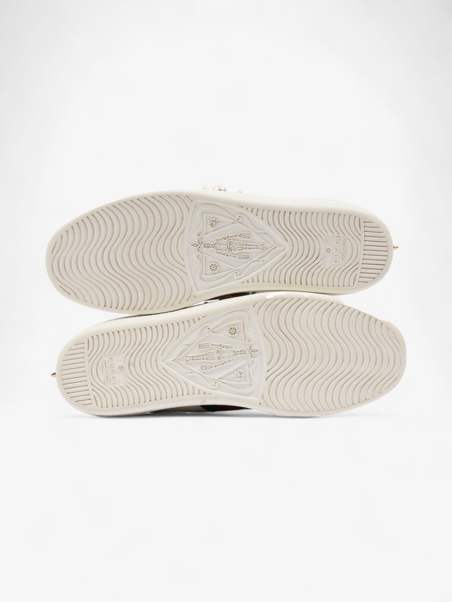 Gucci Ace Studded Sneakers White / Green / Red Leather EU 38 UK 5