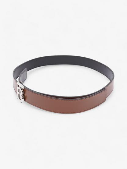 Burberry TB Reversible Belt Brown / Black Leather Small 62.5 - 77.5cm