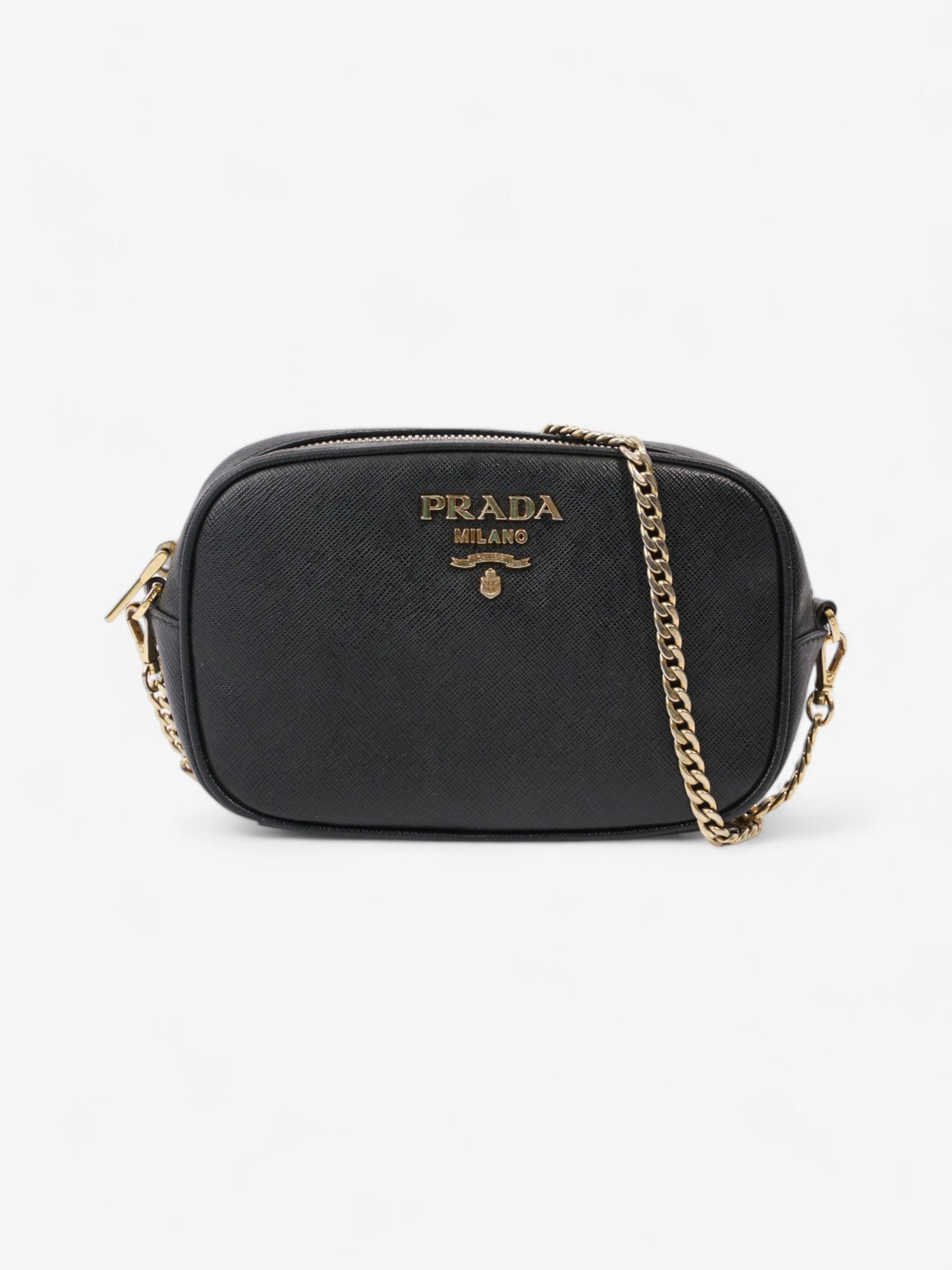 Prada Camera Bag Black Saffiano Leather
