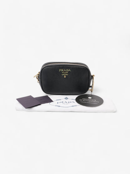 Prada Camera Bag Black Saffiano Leather