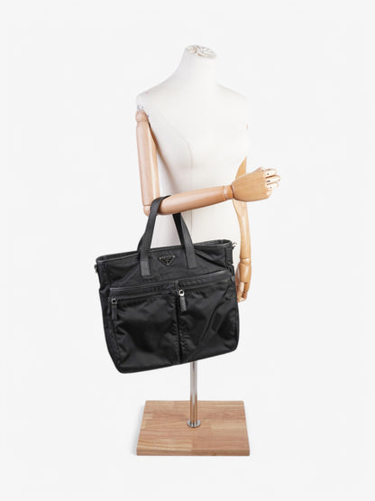 Prada Tote Bag Black Re Nylon