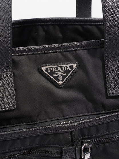 Prada Tote Bag Black Re Nylon