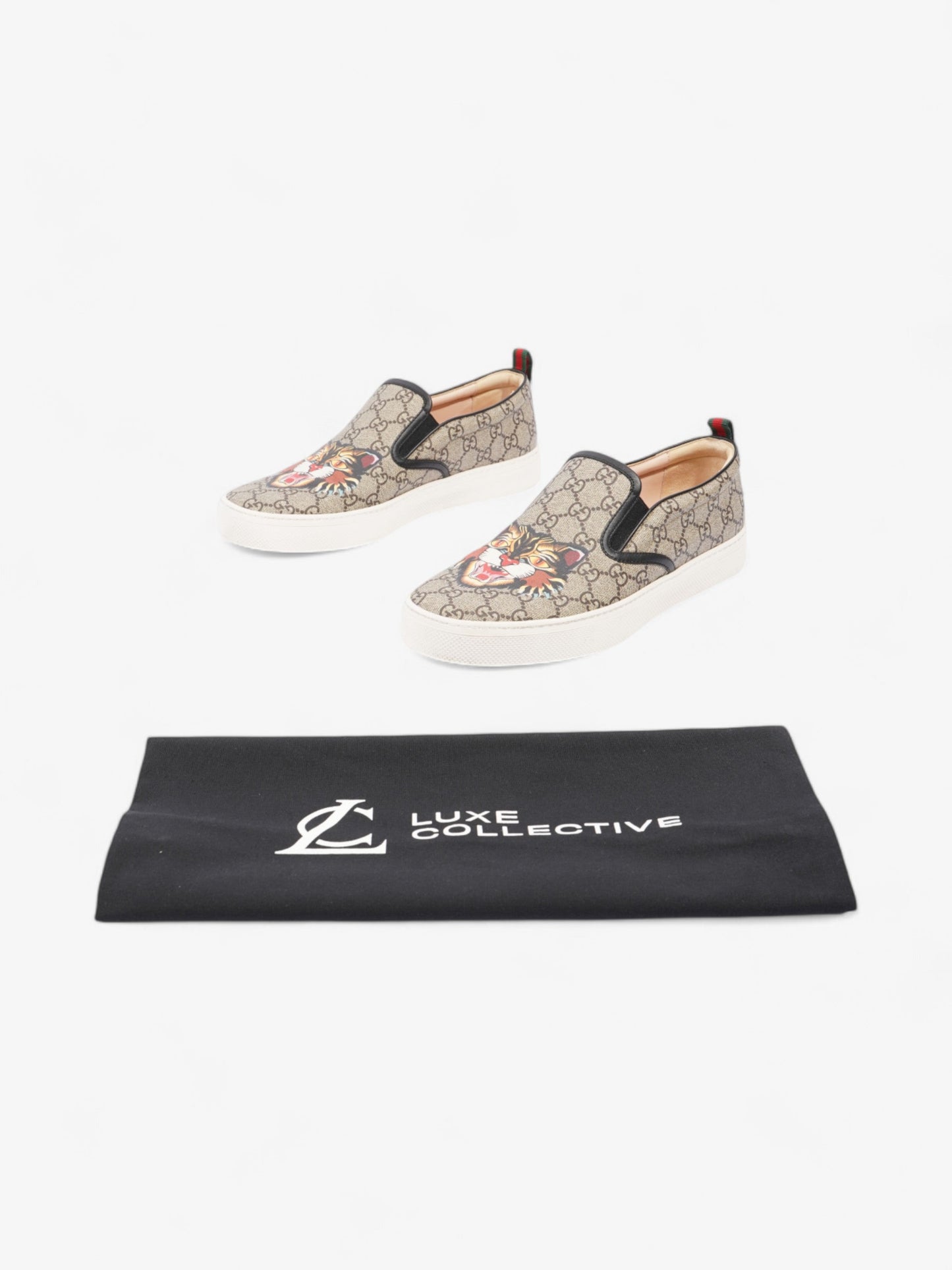 Gucci GG Supreme Angry Cat Sneakers Monogram / Black Canvas EU 44 UK 10