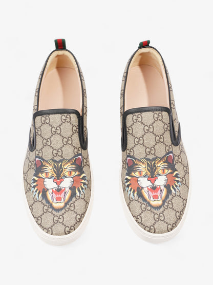 Gucci GG Supreme Angry Cat Sneakers Monogram / Black Canvas EU 44 UK 10