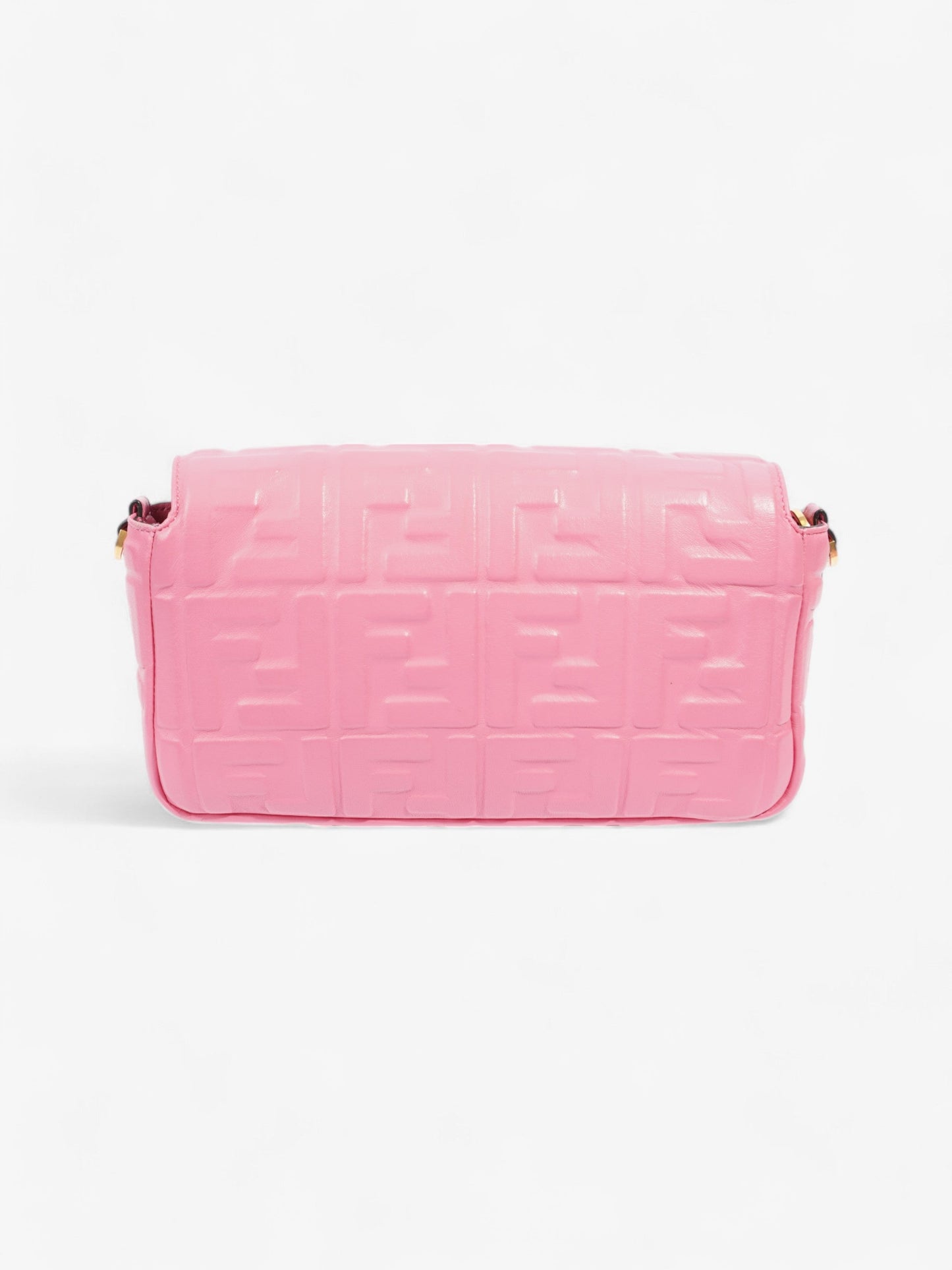 Fendi Baguette Fluorescent Pink Nappa Leather