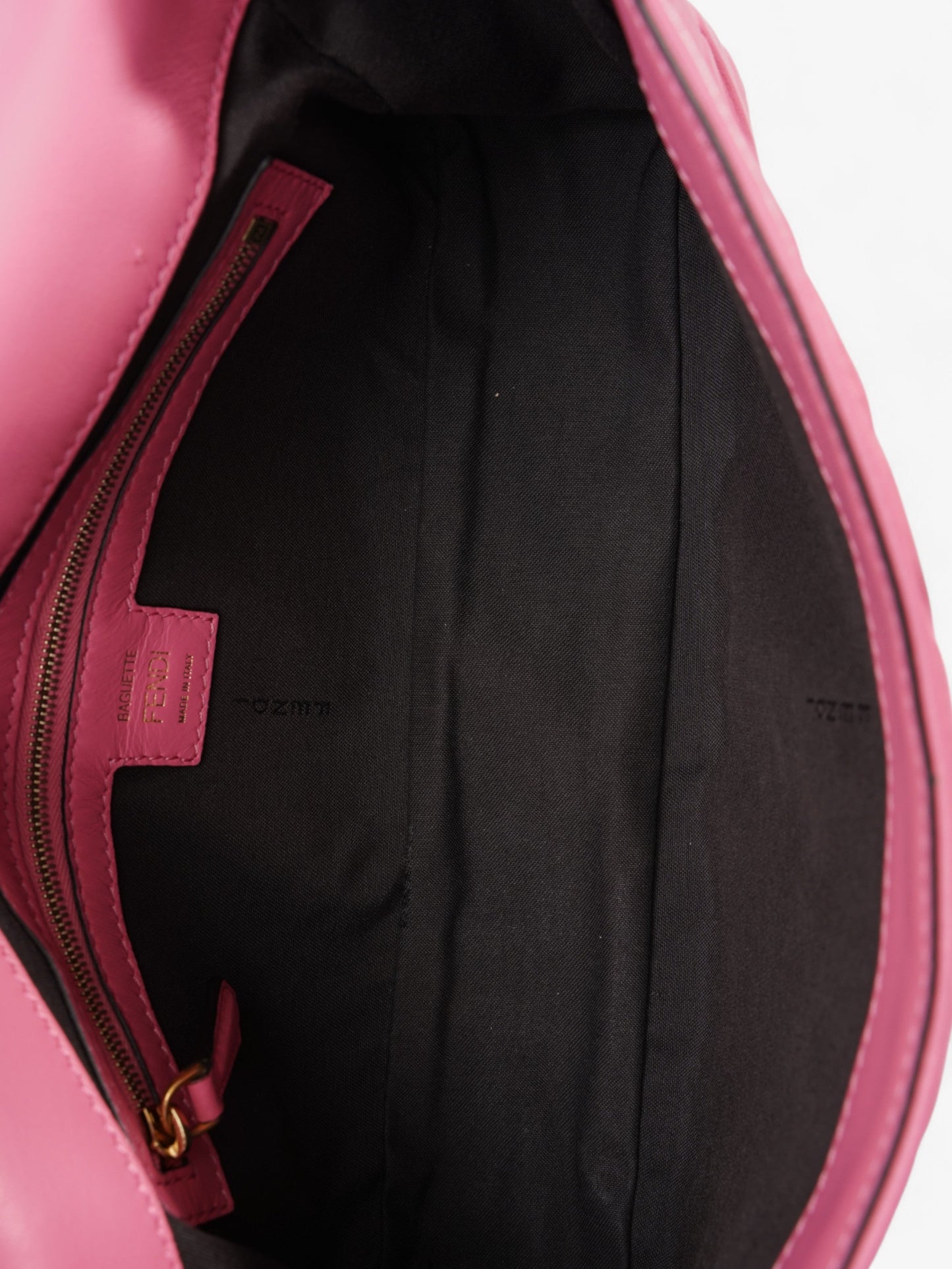 Fendi Baguette Fluorescent Pink Nappa Leather