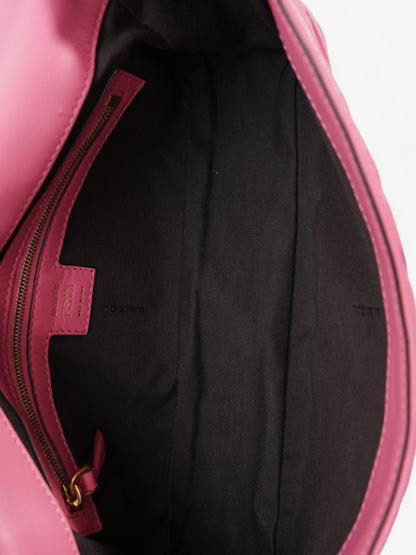 Fendi Baguette Fluorescent Pink Nappa Leather