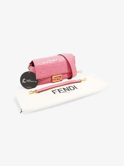 Fendi Baguette Fluorescent Pink Nappa Leather