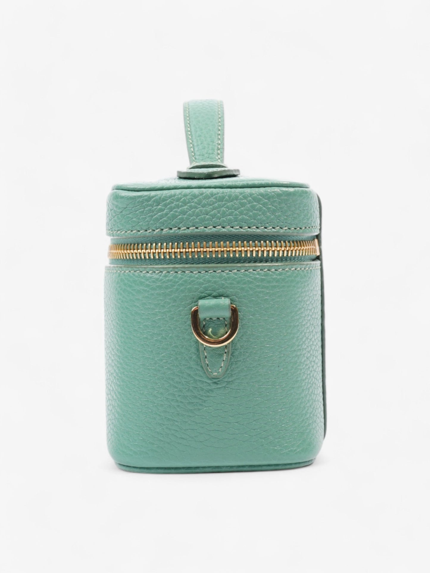 Prada Top Handle Bag Green Calfskin Leather Mini