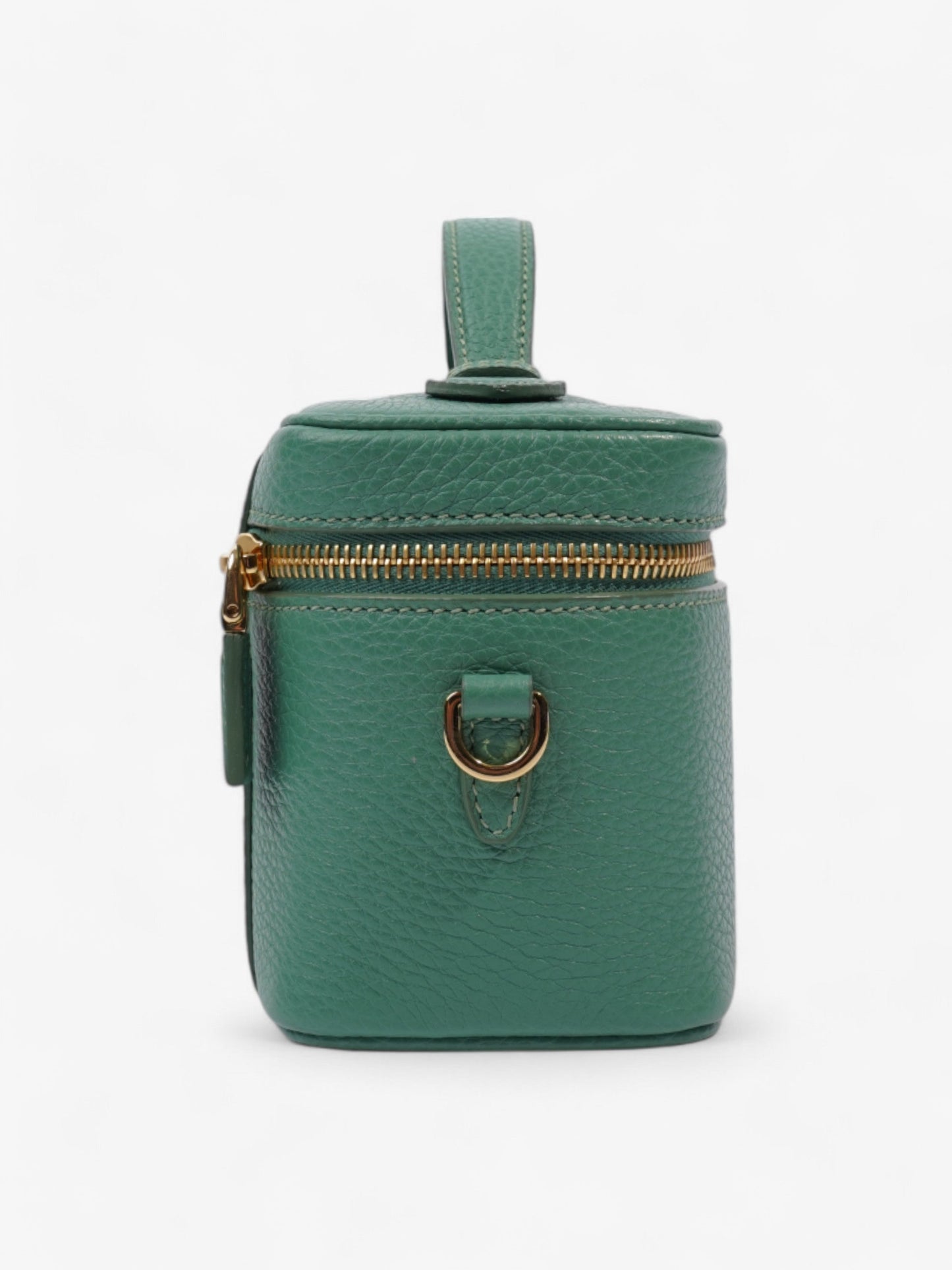 Prada Top Handle Bag Green Calfskin Leather Mini