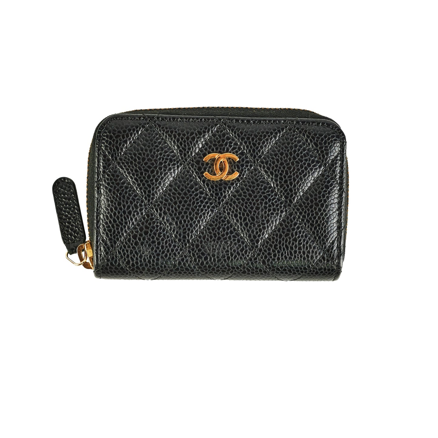 Chanel Caviar Zippy Black Wallet