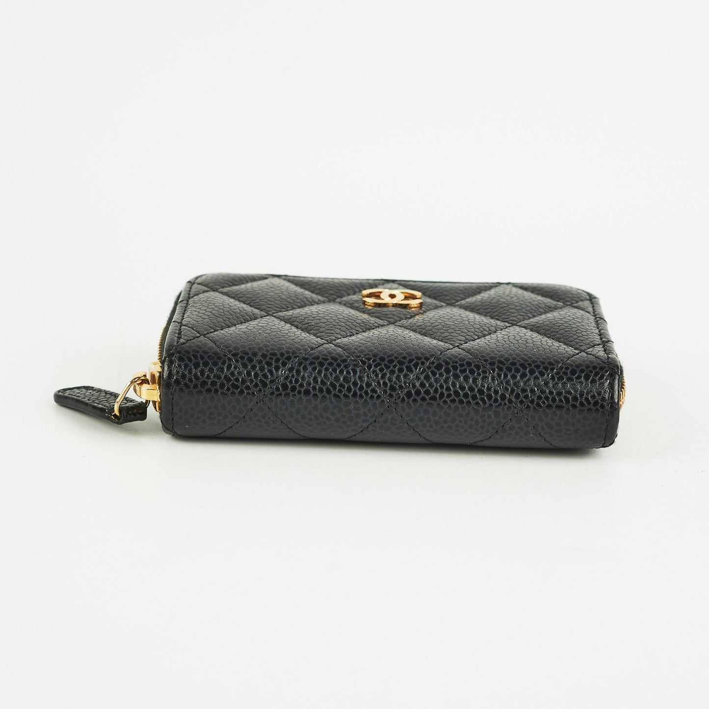 Chanel Caviar Zippy Black Wallet