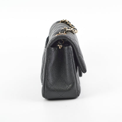 Chanel Mini Rectangular Dark Grey Caviar