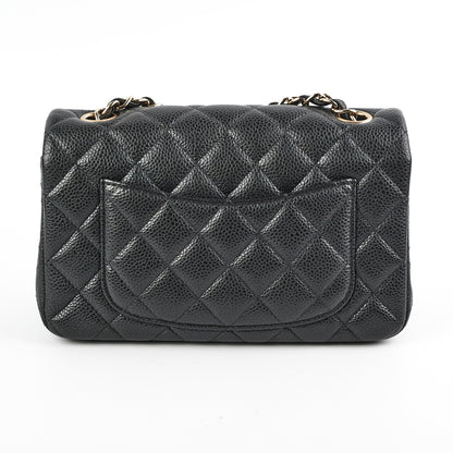 Chanel Mini Rectangular Dark Grey Caviar