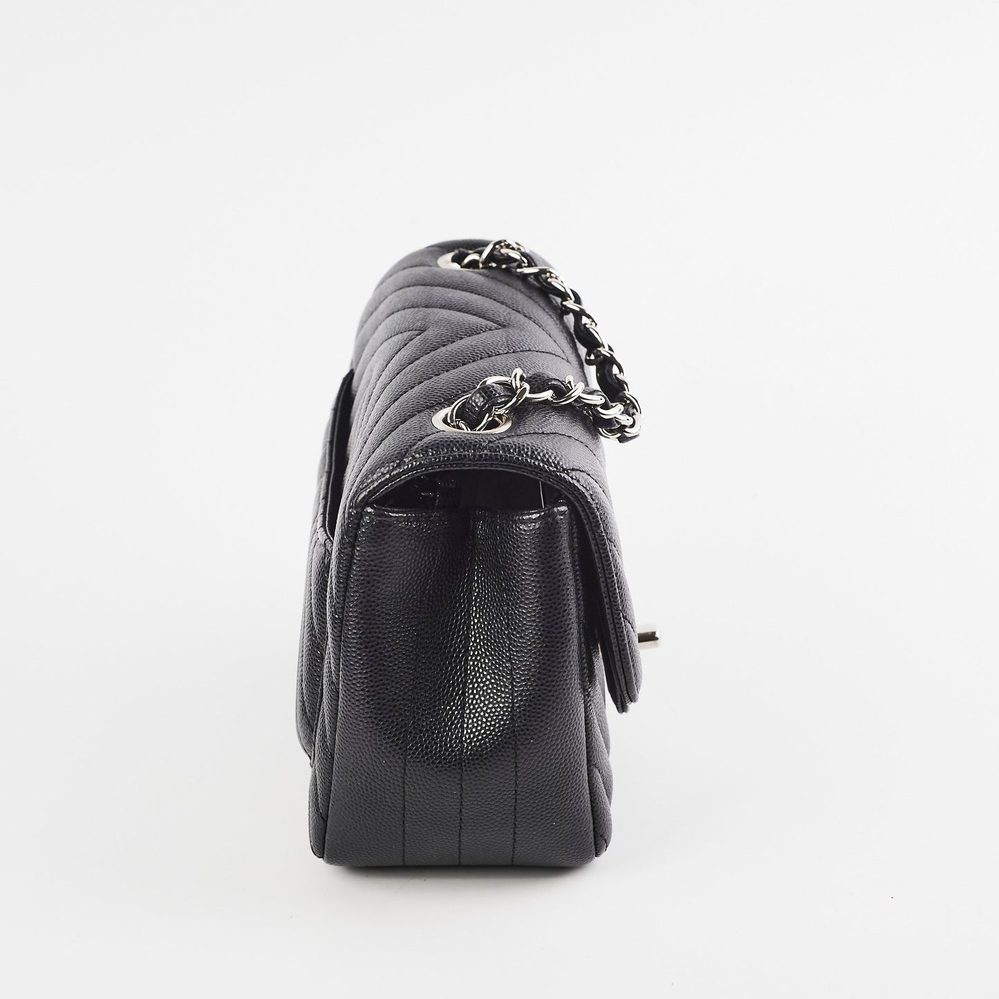Chanel Mini Square Flap Black Caviar