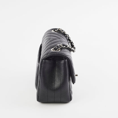 Chanel Mini Square Flap Black Caviar