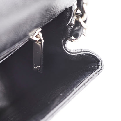 Chanel Mini Square Flap Black Caviar