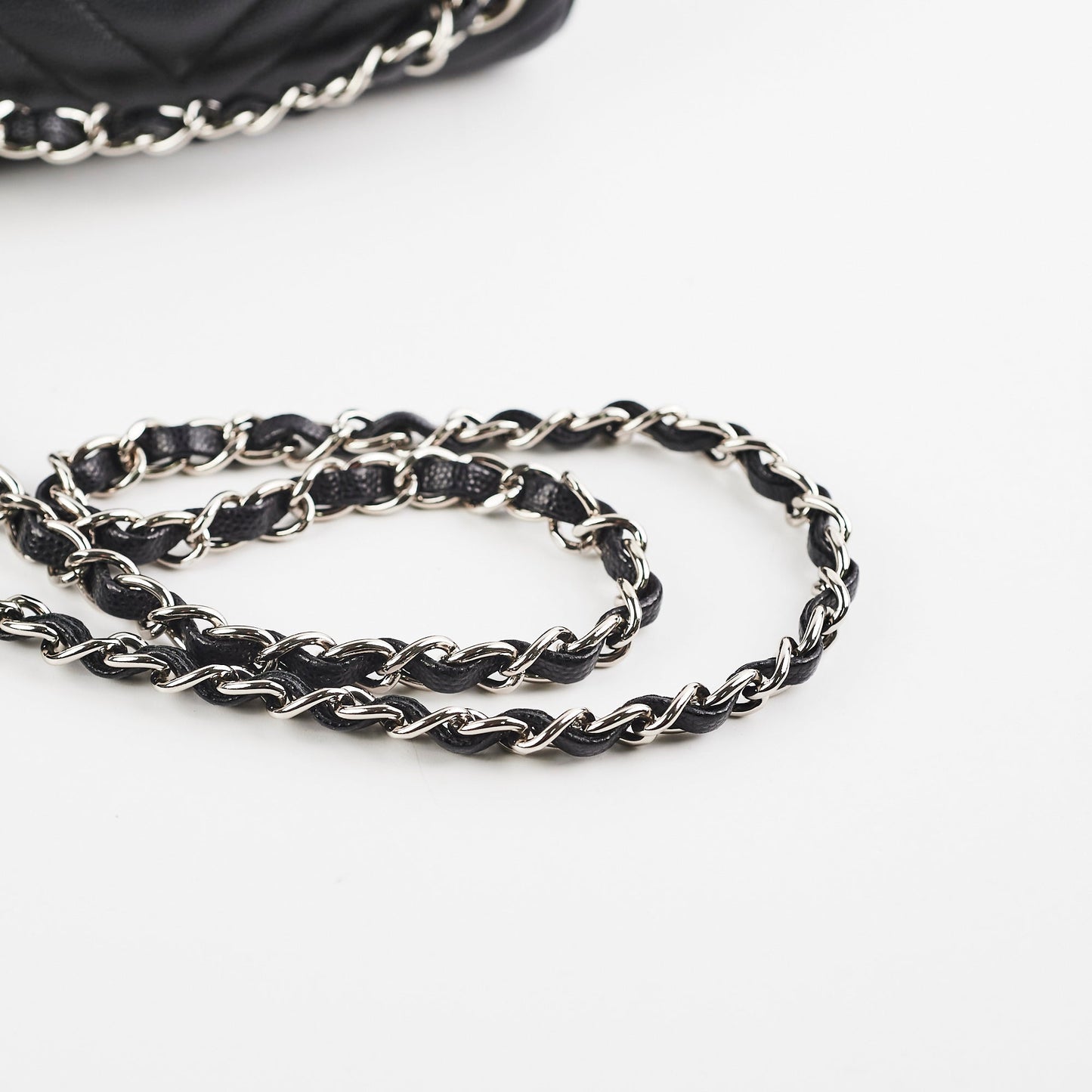 Chanel Mini Square Flap Black Caviar