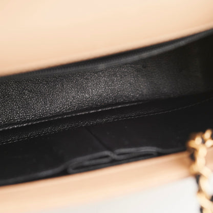 Chanel Beige Chain Flap Shoulder Bag