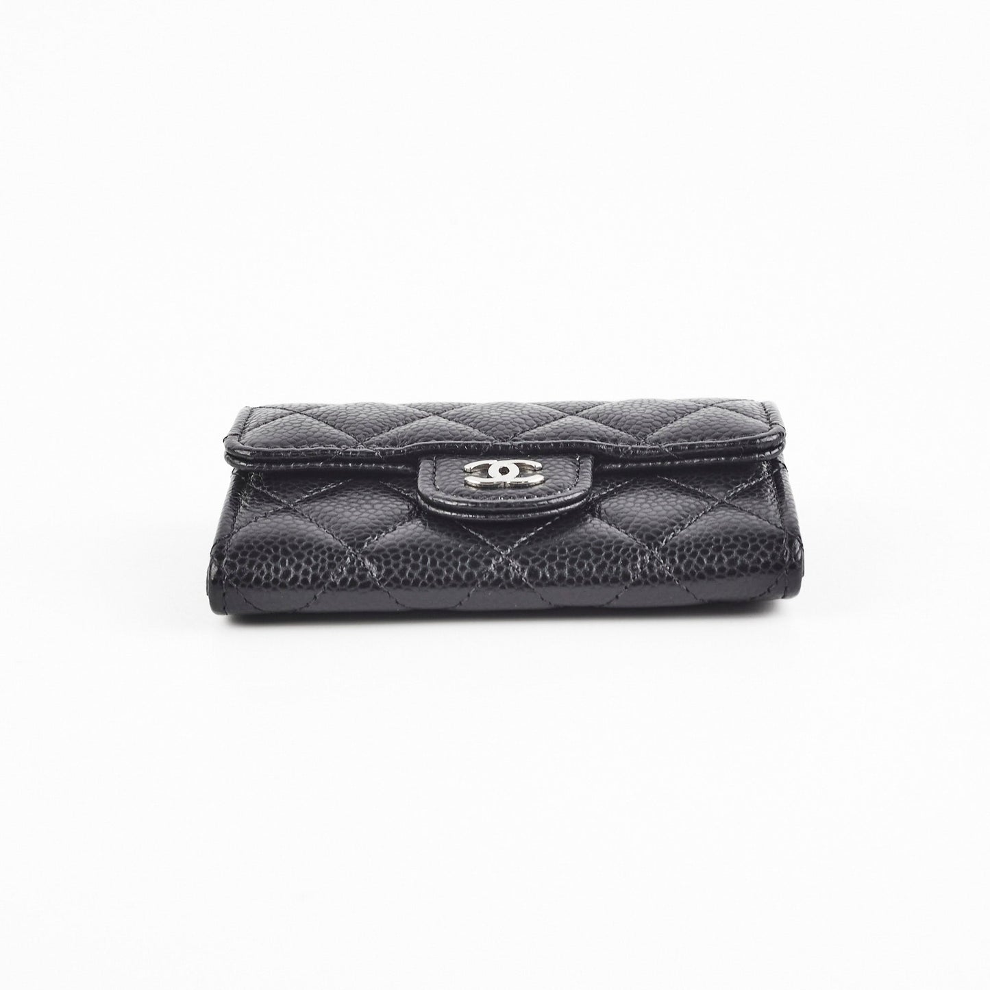 Chanel Caviar Flap Cardholder Black