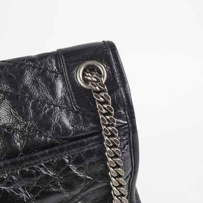 Saint Laurent Niki Large Black Vintage Leather