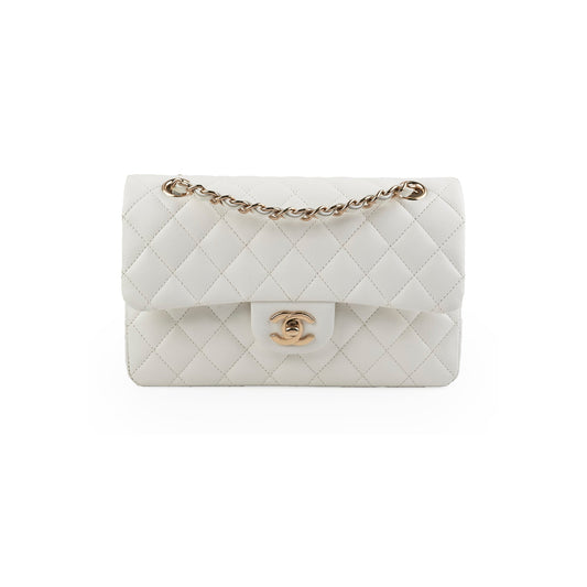 Chanel Classic Flap Small Caviar White