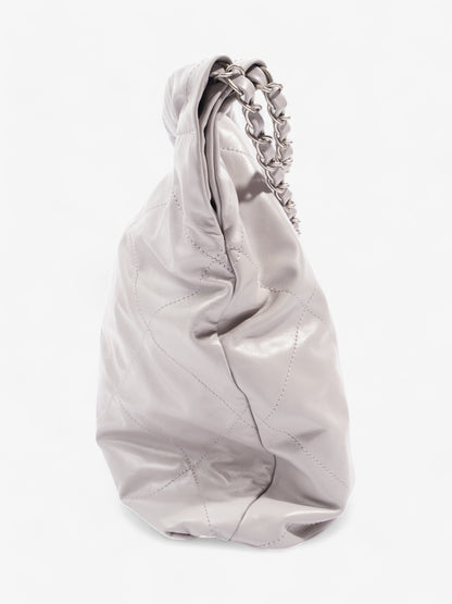 Chanel 22 Grey Calfskin Leather Medium