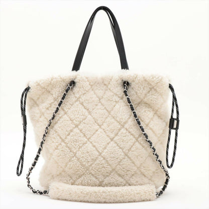 Chanel Coco Neige Shearing 2 Way Shoulder Bag