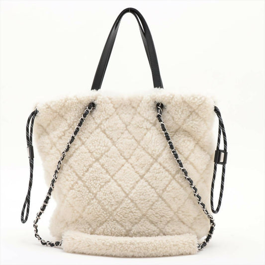 Chanel Coco Neige Shearing 2 Way Shoulder Bag