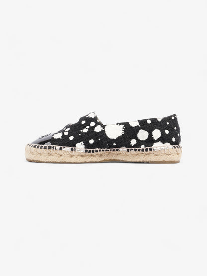 Chanel Espadrilles Black / White Cotton EU 38 UK 5