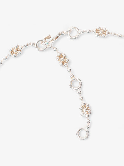 Gucci Interlocking G Necklace with Flower Silver Silver Sterling