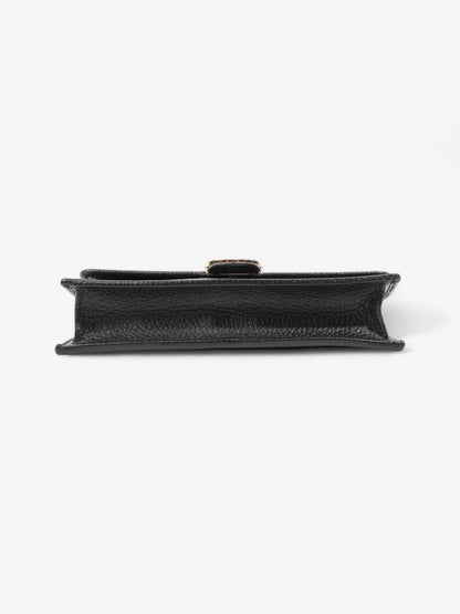 Gucci Interlocking G Chain Wallet Black Leather