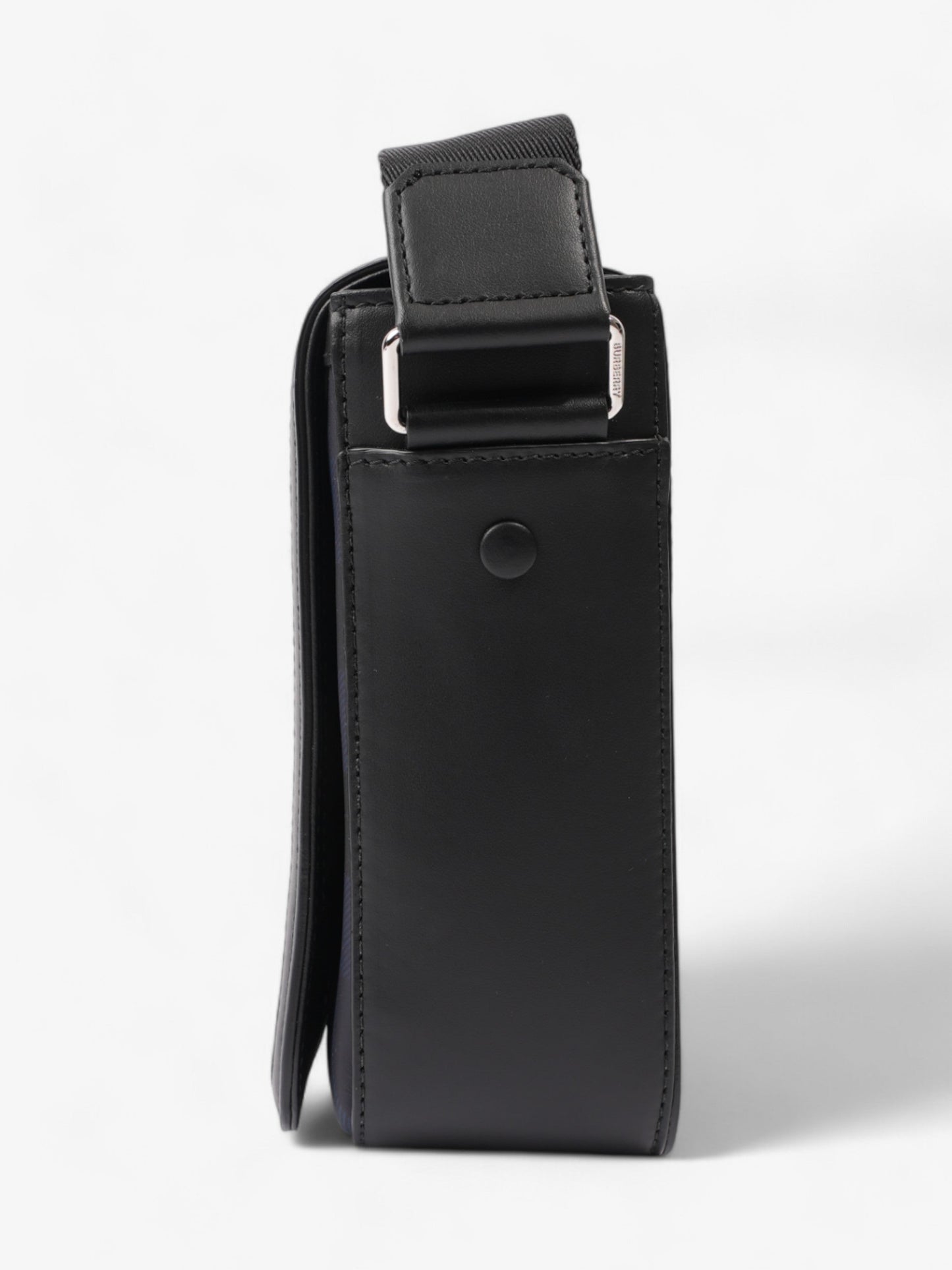 Burberry Alfred Navy Blue / Black Calfskin Leather Small