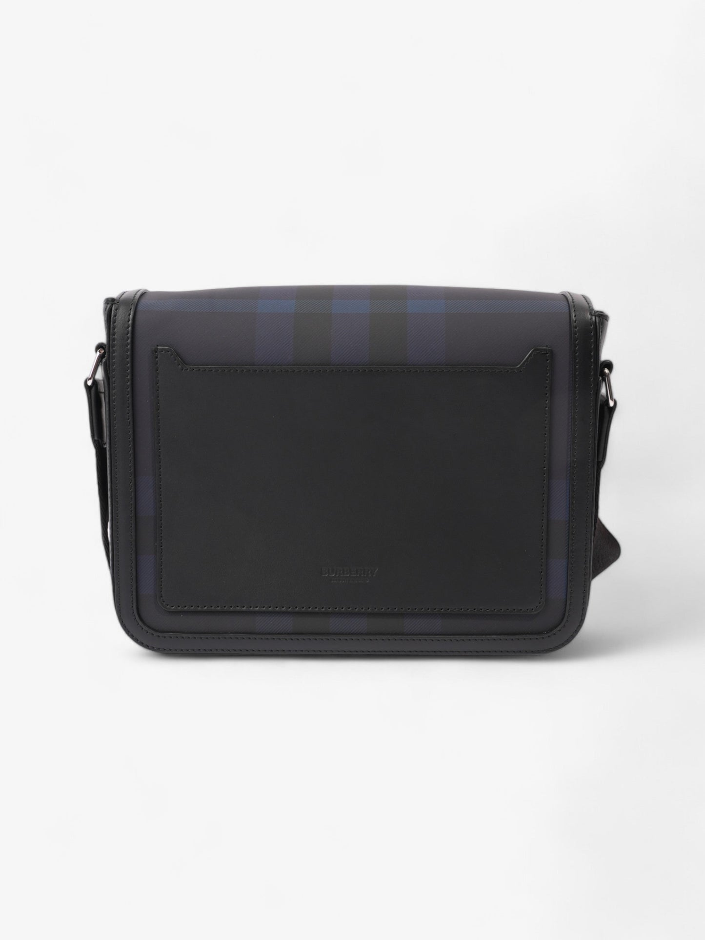 Burberry Alfred Navy Blue / Black Calfskin Leather Small