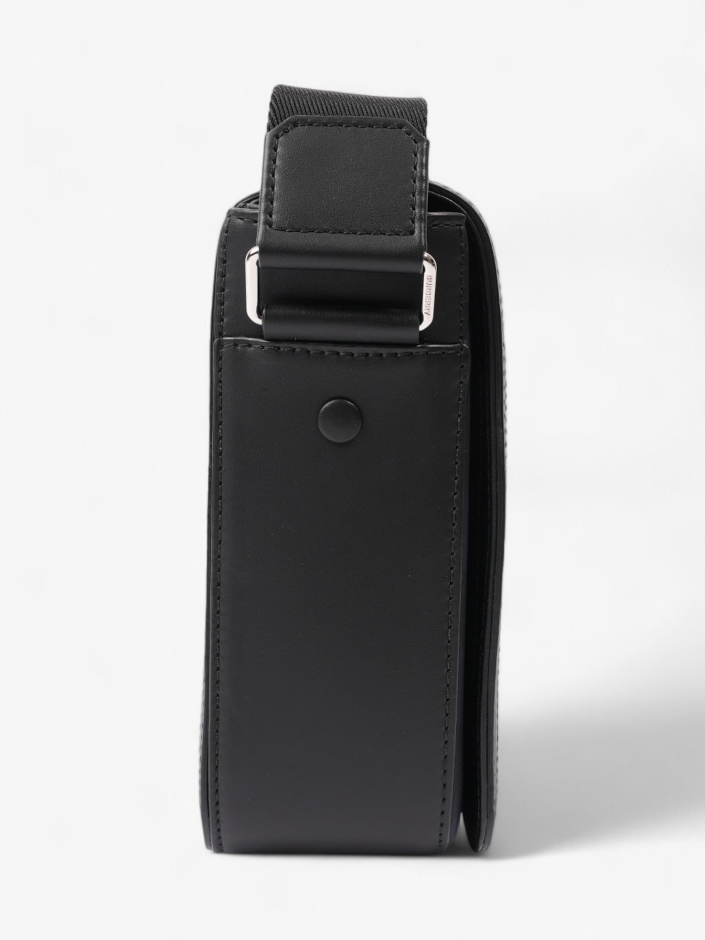 Burberry Alfred Navy Blue / Black Calfskin Leather Small