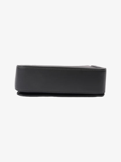 Burberry Alfred Navy Blue / Black Calfskin Leather Small