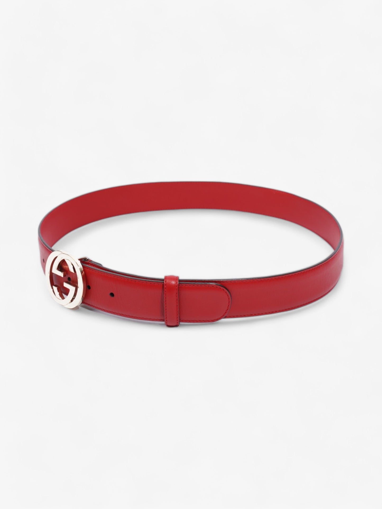 Gucci Interlocking G Belt Red Leather 90cm 36"