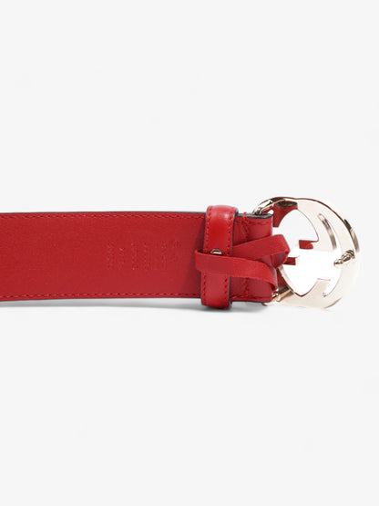 Gucci Interlocking G Belt Red Leather 90cm 36"