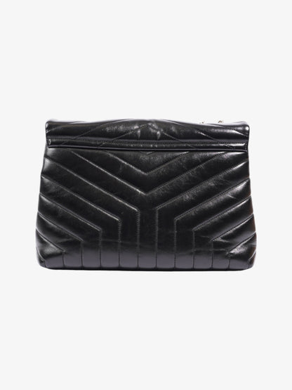 Saint Laurent Lou Lou Puffer Black Matelasse Leather Medium