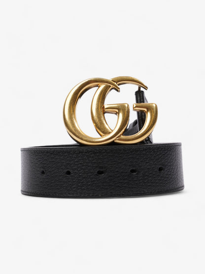 Gucci Double G Belt Black Leather 80cm 32"