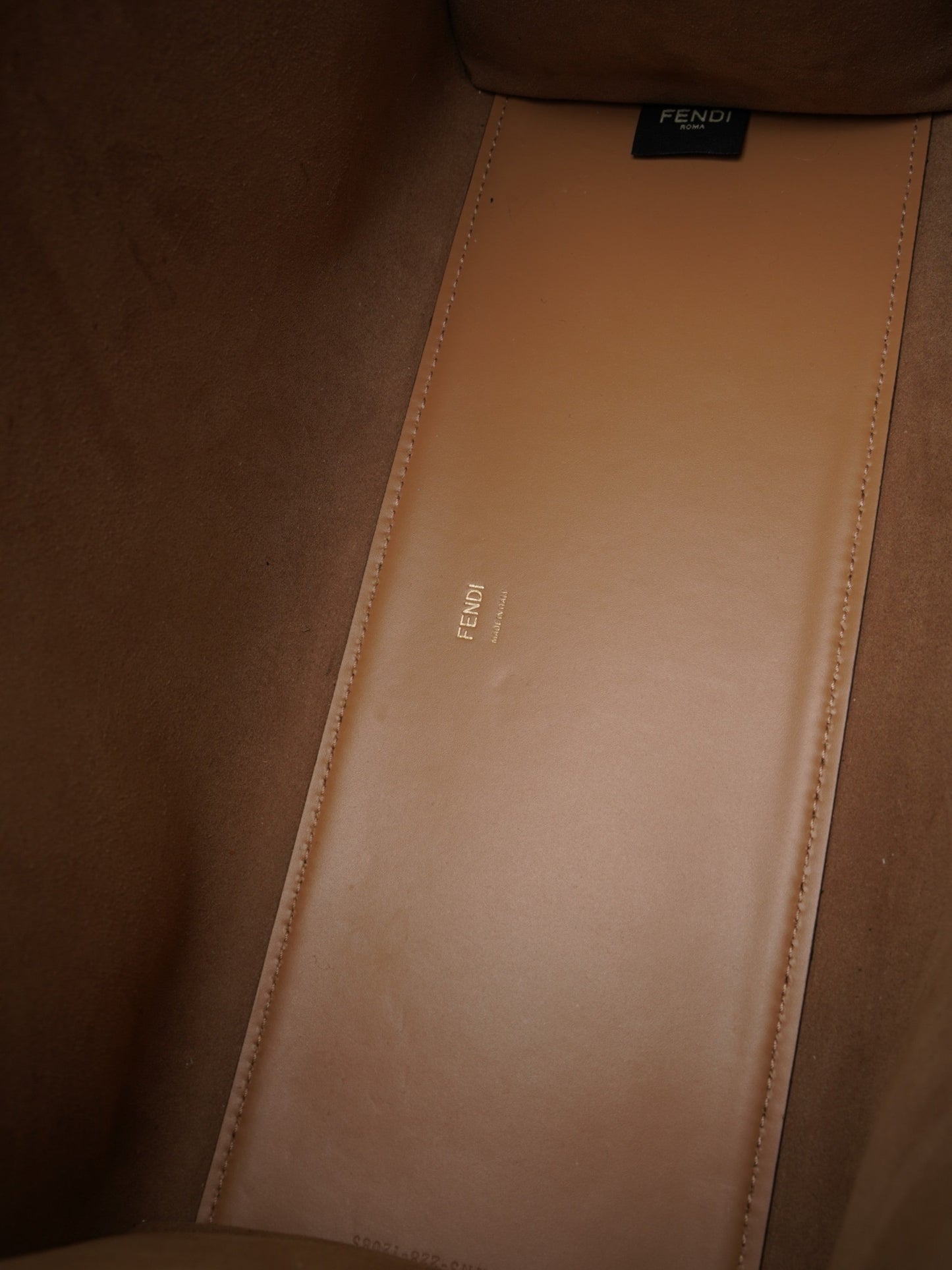 Fendi Sunshine  Brown Leather Medium